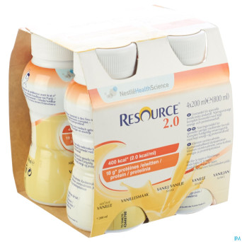 Resource 2.0 vanille    4x200ml 12100535