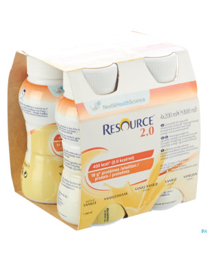 Resource 2.0 vanille    4x200ml 12100535