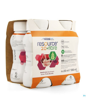 Resource 2.0 fibre fruit de bois  4x200ml 12100791