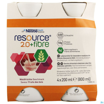 Resource 2.0 fibre fruit de bois  4x200ml 12100791