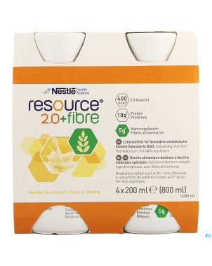 Resource 2.0 fibre vanille    4x200ml 12100793