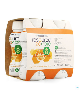 Resource 2.0 fibre abricot    4x200ml 12100729