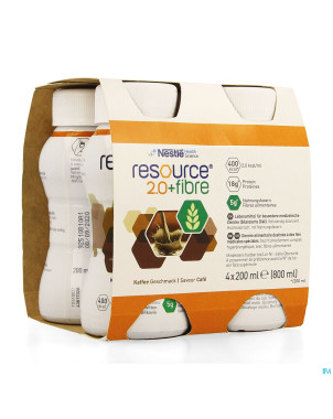 Resource 2.0 fibre cafe    4x200ml 12100790