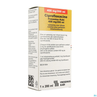 Ciprofloxacine fl 1 x 400 mg/200ml 200 ml