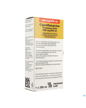 Ciprofloxacine fl 1 x 400 mg/200ml 200 ml
