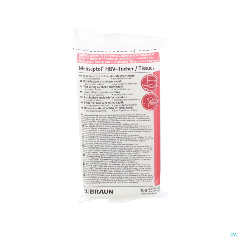 Meliseptol hbv tissue desinfectant recharge 100