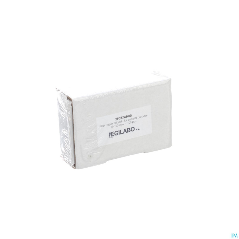 Papier filtre plie diam.100mm 100 aca
