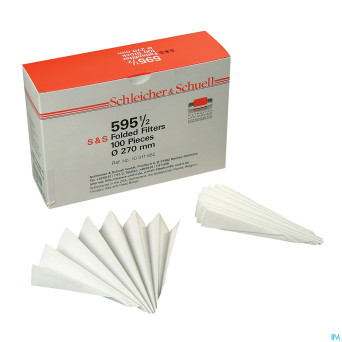 Papier filtre plie diam.150mm 100 aca