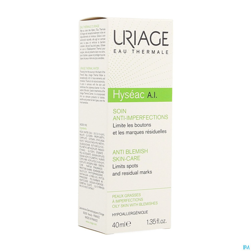Uriage hyseac ai emuls a/imperfections pg tbe 40ml
