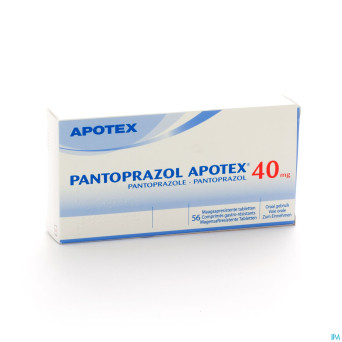 Pantoprazol apotex gastro resist comp 56 x 40 mg