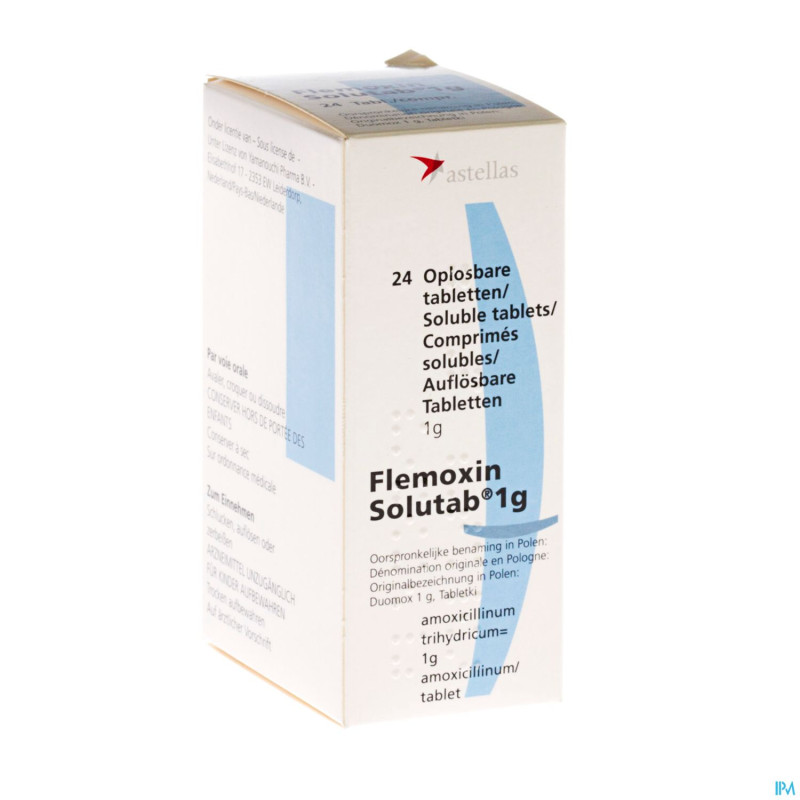 Flemoxin pi pharma solutab 24 x 1 g pip