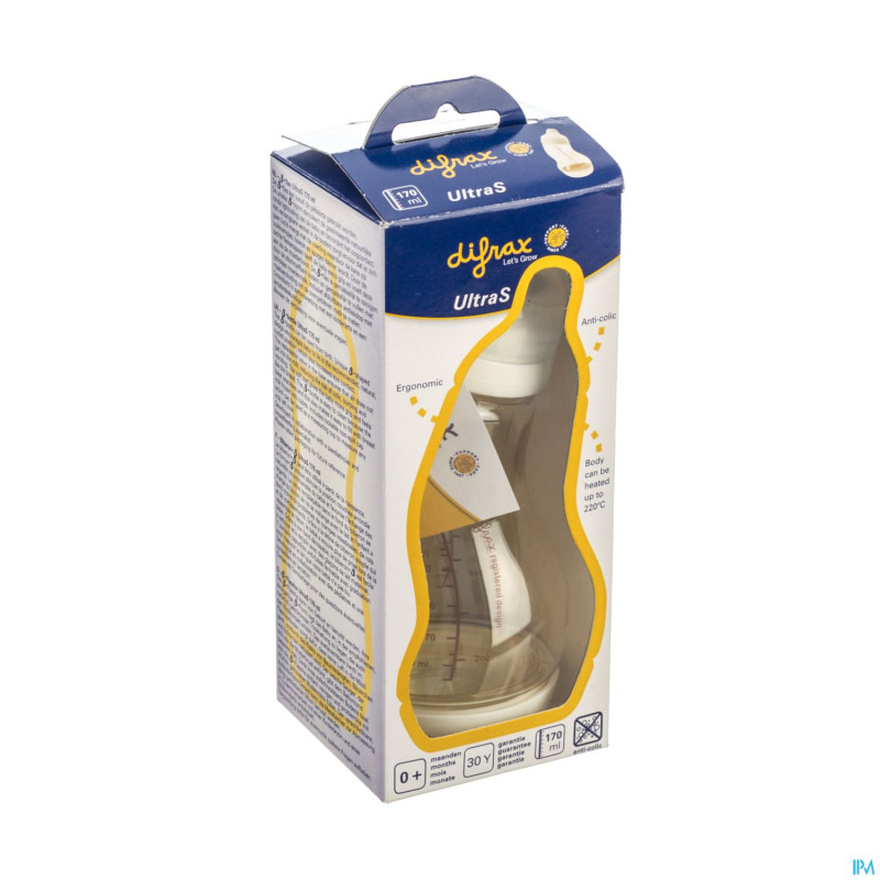 Difrax biberon s ultrason small 170ml    715