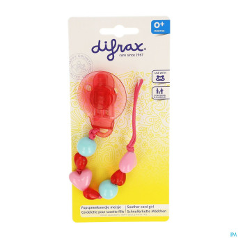 Difrax attache sucette coeurs    980