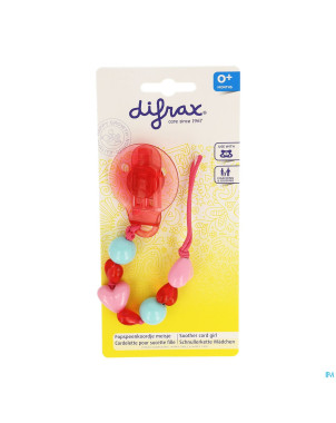 Difrax attache sucette coeurs    980