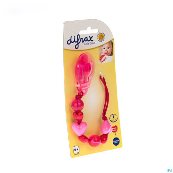 Difrax attache sucette coeurs    980