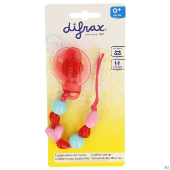 Difrax attache sucette coeurs    980