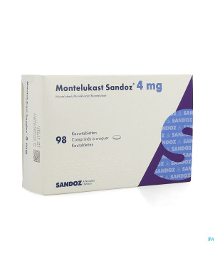 Montelukast sandoz comp a croquer 98 x 4 mg