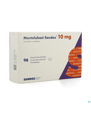 Montelukast sandoz 10 mg comp pell 98 x 10 mg