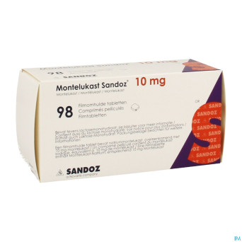 Montelukast sandoz 10 mg comp pell 98 x 10 mg