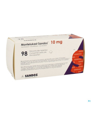 Montelukast sandoz 10 mg comp pell 98 x 10 mg