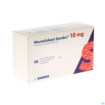 Montelukast sandoz 10 mg comp pell 98 x 10 mg