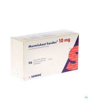 Montelukast sandoz 10 mg comp pell 98 x 10 mg