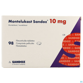 Montelukast sandoz 10 mg comp pell 98 x 10 mg