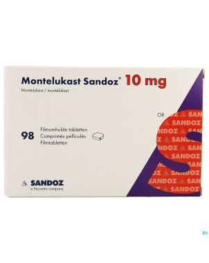 Montelukast sandoz 10 mg comp pell 98 x 10 mg
