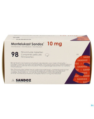 Montelukast sandoz 10 mg comp pell 98 x 10 mg