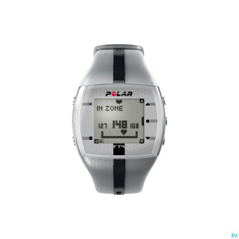 Polar ft4m silver/black cardiofrequencemetre