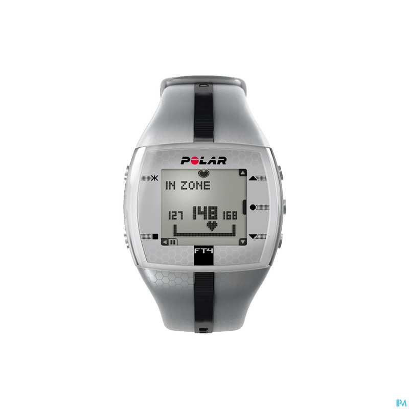Polar ft4m silver/black cardiofrequencemetre