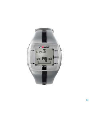 Polar ft4m silver/black cardiofrequencemetre