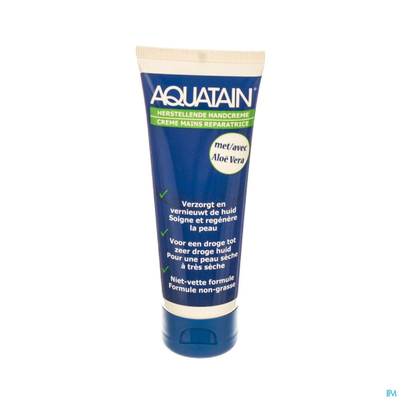 Aquatain creme mains aloe vera tube 75ml