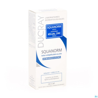 Ducray squanorm lotion a/pelliculaire zinc 200ml
