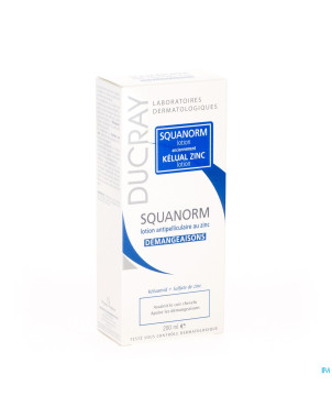 Ducray squanorm lotion a/pelliculaire zinc 200ml