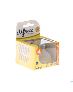 Difrax soft tetine large large 2 pieces    678