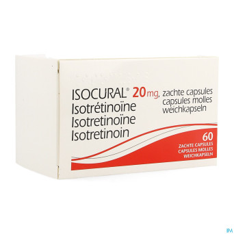 Isocural 20mg pierre fabre dermato caps 60 x 20 mg