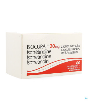 Isocural 20mg pierre fabre dermato caps 60 x 20 mg