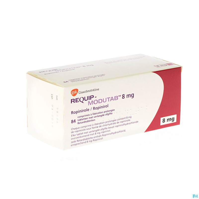 Requip modutab comp  84 x 8,0 mg
