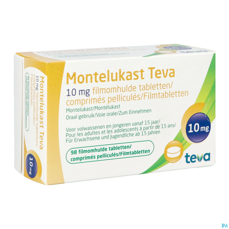 Montelukast teva 10 mg comp pell 98 x 10 mg