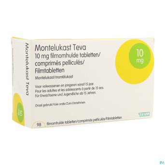 Montelukast teva 10 mg comp pell 98 x 10 mg