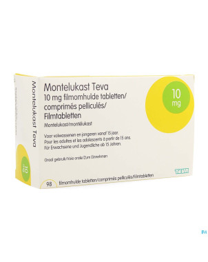 Montelukast teva 10 mg comp pell 98 x 10 mg