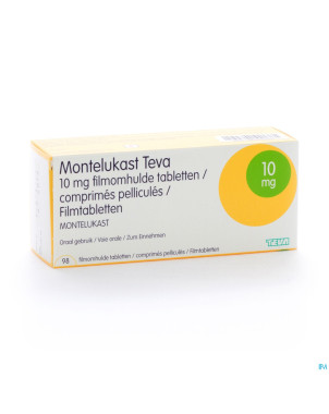 Montelukast teva 10 mg comp pell 98 x 10 mg