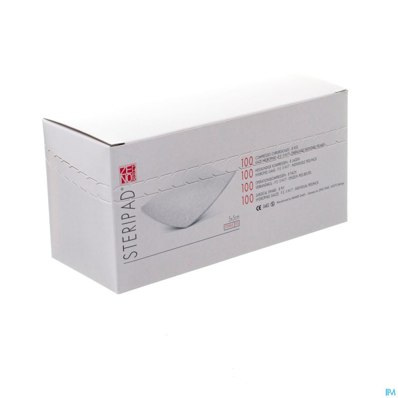 Steripad    5,0x 5,0cm 100 cp ster