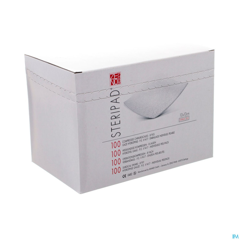 Steripad    10,0x10,0cm 100 cp ster