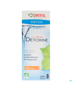 Ortis methoddraine detoxine peche-citron bio 250ml
