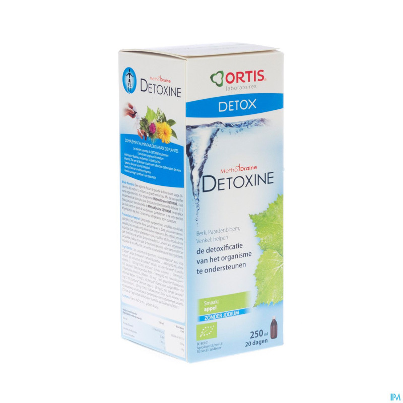 Ortis methoddraine detoxine pomme s/fucus bio250ml