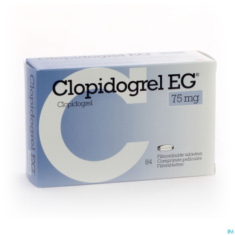 Clopidogrel eg 75 mg comp pell 84 x 75 mg