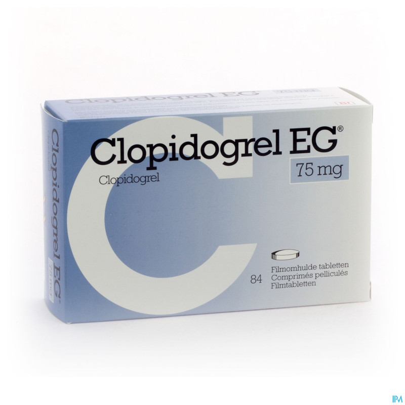 Clopidogrel eg 75 mg comp pell 84 x 75 mg
