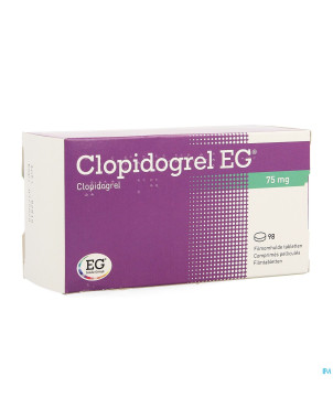 Clopidogrel eg 75 mg comp pell 98 x 75 mg